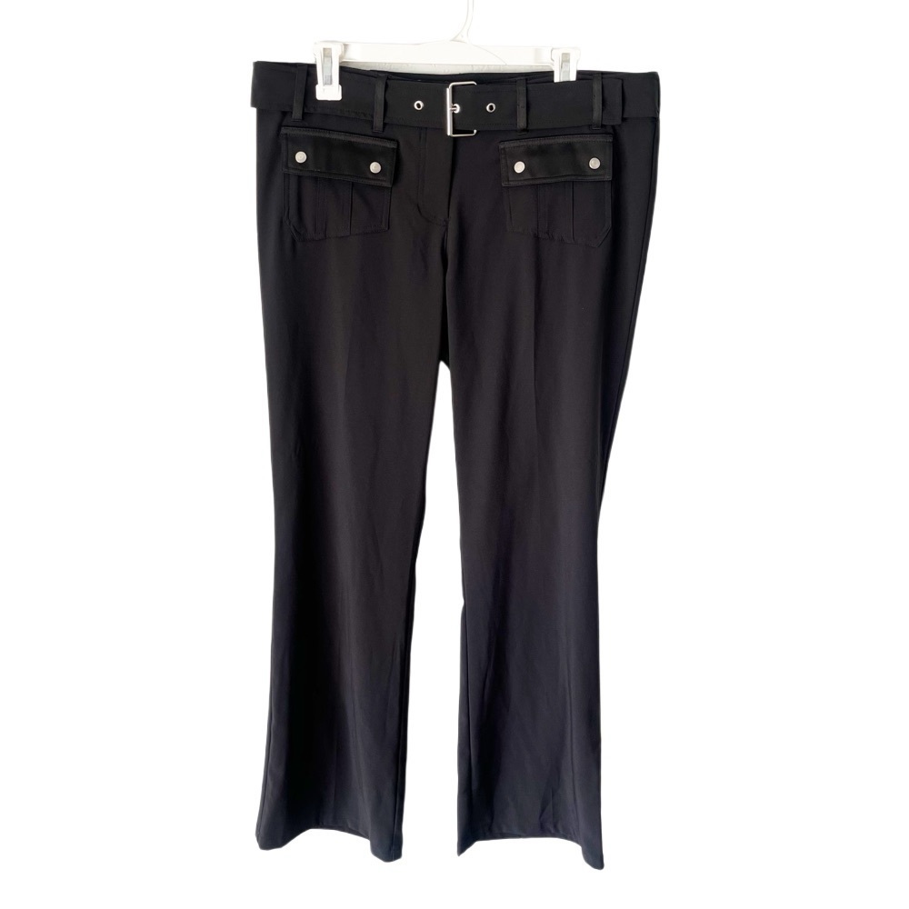 Vintage Pants Women's 15‎ Black Whimsigoth Low Rise Y2K 2000s